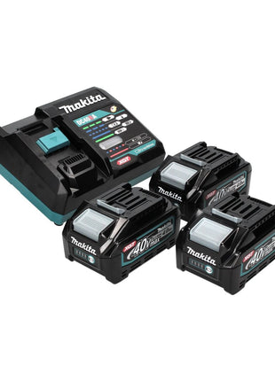 Zestaw Makita Power Source Kit 40 V max. z 3x akumulatorem BL 4040 4,0 Ah XGT ( 3x 191B26-6 ) + szybka ładowarka DC 40 RA XGT LXT ( 191E07-8 )