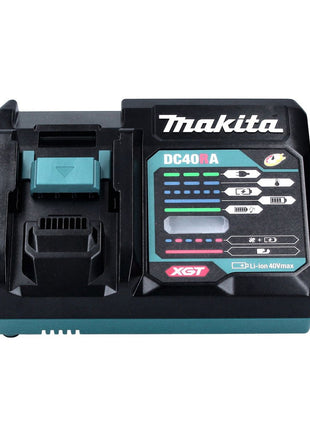 Kit de fuente de alimentación Makita 40 V máx. con 4 baterías BL 4040 4,0 Ah XGT (4x 191B26-6) + cargador rápido DC 40 RA XGT LXT (191E07-8)