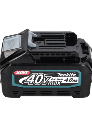 Kit de fuente de alimentación Makita 40 V máx. con 4 baterías BL 4040 4,0 Ah XGT (4x 191B26-6) + cargador rápido DC 40 RA XGT LXT (191E07-8)