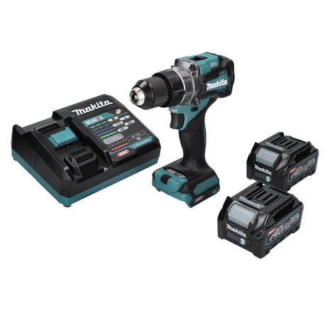 Taladro atornillador inalámbrico Makita DF 001 GD2 40 V máx. 140 Nm XGT Brushless + 2 baterías 2,5 Ah + cargador