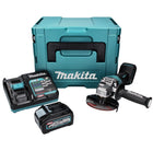 Meuleuse d'angle sur batterie Makita GA 016 GM101 40 V max. 125 mm sans balais XGT + 1x batterie 4,0 Ah + chargeur + Makpac