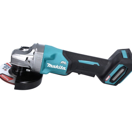 Amoladora angular a batería Makita GA 016 GM101 40 V máx. 125 mm sin escobillas XGT + 1x batería 4,0 Ah + cargador + campana de aspiración + Makpac