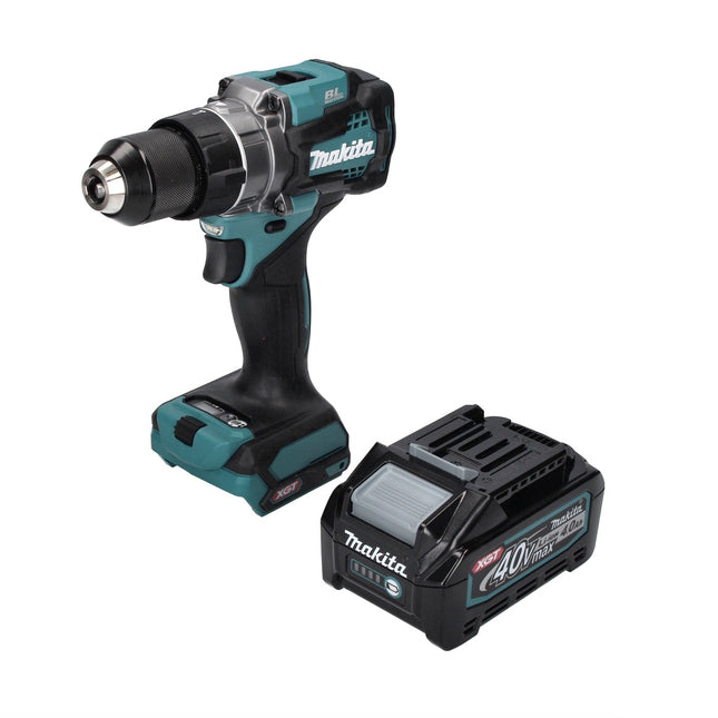 Makita DF 001 GM1 Taladro atornillador a batería 40 V máx. 140 Nm XGT sin escobillas + 1x batería recargable 4,0 Ah - sin cargador