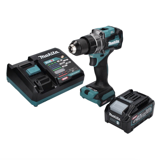 Makita DF 001 GM1 Taladro atornillador a batería 40 V máx. 140 Nm XGT sin escobillas + 1x batería recargable 4,0 Ah + cargador