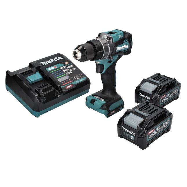 Taladro atornillador a batería Makita DF 001 GM2 40 V máx. 140 Nm XGT Brushless + 2x batería recargable 4,0 Ah + cargador