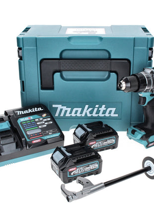 Taladro atornillador inalámbrico Makita DF 001 GD201 40 V máx. 140 Nm XGT Brushless + 2x batería 2,5 Ah + cargador + Makpac