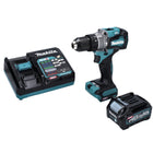 Taladro percutor a batería Makita HP 001 GD1 40 V máx. 140 Nm XGT Brushless + 1x batería 2,5 Ah + cargador