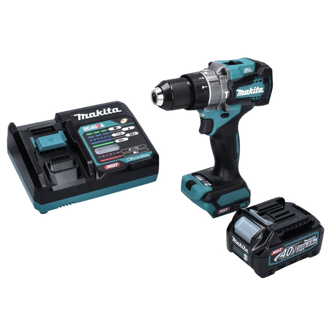 Taladro percutor a batería Makita HP 001 GD1 40 V máx. 140 Nm XGT Brushless + 1x batería 2,5 Ah + cargador