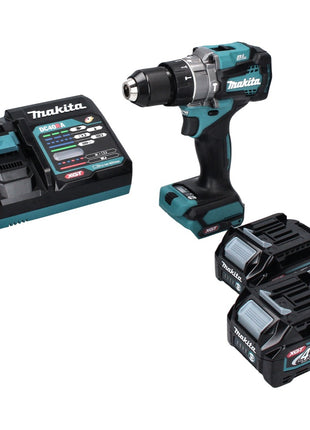 Taladro percutor inalámbrico Makita HP 001 GD2 40 V máx. 140 Nm XGT Brushless + 2x baterías 2,5 Ah + cargador