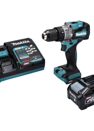 Taladro percutor inalámbrico Makita HP 001 GM1 40 V máx. 140 Nm XGT Brushless + 1x batería 4,0 Ah + cargador