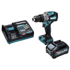 Taladro percutor inalámbrico Makita HP 001 GM1 40 V máx. 140 Nm XGT Brushless + 1x batería 4,0 Ah + cargador