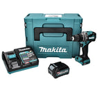 Taladro percutor a batería Makita HP 001 GD101 40 V máx. 140 Nm XGT Brushless + 1x batería 2,5 Ah + cargador + Makpac