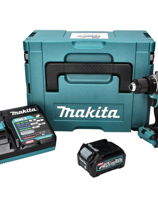 Taladro percutor a batería Makita HP 001 GD101 40 V máx. 140 Nm XGT Brushless + 1x batería 2,5 Ah + cargador + Makpac