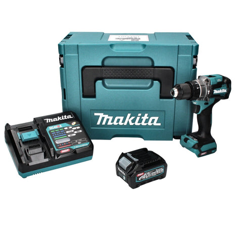 Makita HP 001 GD101 Akku Schlagbohrschrauber 40 V max. 140 Nm XGT Brushless + 1x Akku 2,5 Ah + Ladegerät + Makpac