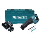 Sierra alternativa a batería Makita JR 001 GD101 40 V máx. Sierra sable sin escobillas XGT + 1x batería 2,5 Ah + cargador + estuche