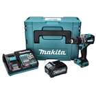 Makita HP 001 GM101 Akku Schlagbohrschrauber 40 V max. 140 Nm XGT Brushless + 1x Akku 4,0 Ah + Ladegerät + Makpac