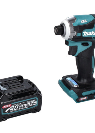 Makita TD 001 GD1 Llave de impacto a batería 40 V 220 Nm1/4" XGT Brushless + 1x batería 2,5 Ah - sin cargador