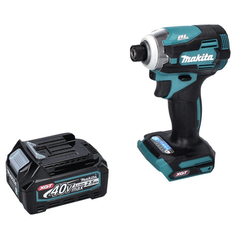 Makita TD001GD1 Visseuse à percusion sans fil 220Nm 40V 1/4" XGT Brushless + 1x Batterie 2,5Ah - sans chargeur