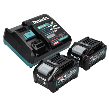 Taladro percutor a batería Makita HP 001 GM201 40 V máx. 140 Nm XGT Brushless + 2x batería 4,0 Ah + cargador + Makpac
