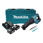 Sierra alternativa a batería Makita JR 001 GM201 40 V máx. Sierra sable sin escobillas XGT + 2x baterías 4,0 Ah + cargador + estuche