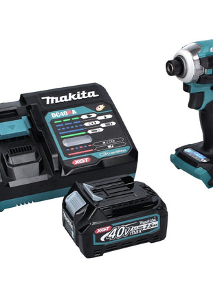 Makita TD 001 GD1 Llave de impacto a batería 40 V 220 Nm 1/4" XGT Brushless + 1x batería 2,5 Ah + cargador