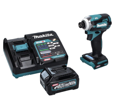 Makita TD001GD1 Visseuse à percusion sans fil 220Nm 40V 1/4" XGT Brushless + 1x Batterie 2,5 Ah + Chargeur