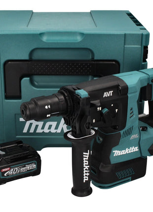 Martillo combinado a batería Makita HR 004 GD101 40 V máx. 2,8 J SDS plus XGT Brushless + 1x batería 2,5 Ah + Makpac - sin cargador