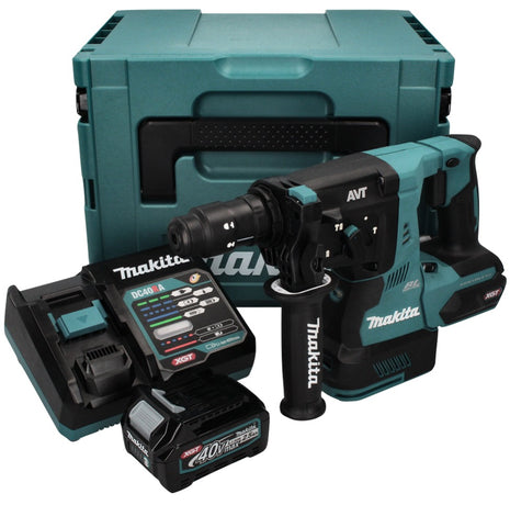 Martillo combinado a batería Makita HR 004 GD101 40 V máx. 2,8 J SDS plus XGT Brushless + 1x batería 2,5 Ah + cargador + Makpac