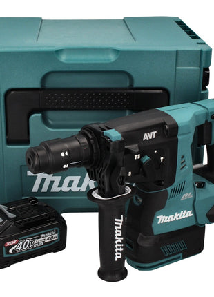 Martillo combinado a batería Makita HR 004 GM101 40 V máx. 2,8 J SDS plus XGT Brushless + 1x batería 4,0 Ah + Makpac - sin cargador