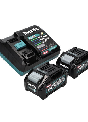 Makita TD 001 GM201 Llave de impacto inalámbrica 40 V 220 Nm 1/4" XGT Brushless + 2x batería 4,0 Ah + Makpac + cargador