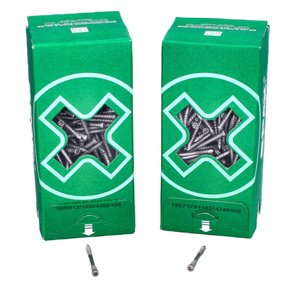 SPAX Deck screw 5,0 x 60mm Stainless steel A2 - Fixing thread - Cylindrical head - Torx T-STAR Plus T25 - Cut 1600 pcs. (4x 0537000500605)