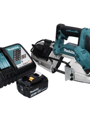 Makita DPB 183 RF1 Scie à ruban sans fil 18 V 66 mm brushless + 1x Batterie 3,0 Ah + Chargeur