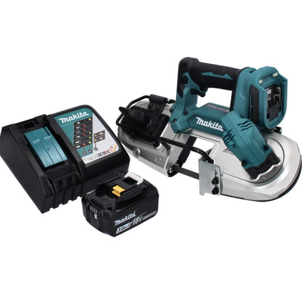 Makita DPB 183 RF1 cordless band saw 18 V 66 mm brushless + 1x rechargeable battery 3.0 Ah + charger