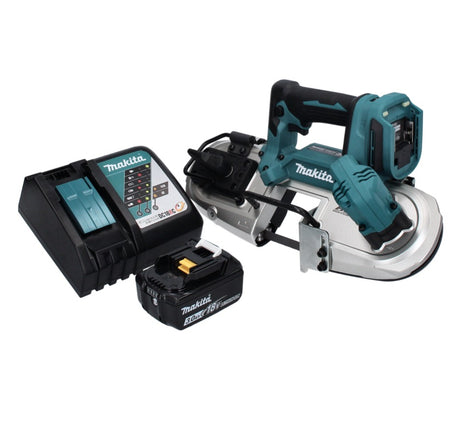 Makita DPB 183 RF1 cordless band saw 18 V 66 mm brushless + 1x rechargeable battery 3.0 Ah + charger