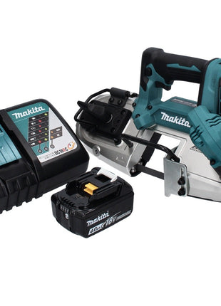 Sierra de cinta a batería Makita DPB 183 RM1 18 V 66 mm sin escobillas + 1x batería 4,0 Ah + cargador