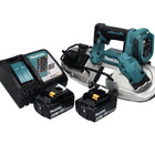 Makita DPB 183 RM Sierra de cinta sin cable 18 V 66 mm sin escobillas + 2x Baterías 4.0 Ah + Cargador