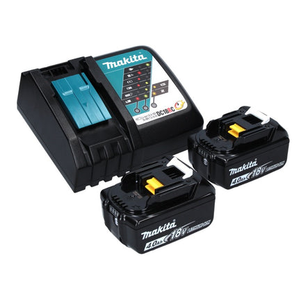 Makita DPB 183 RM Scie à ruban sans fil 18 V 66 mm brushless + 2x Batteries 4.0 Ah + Chargeur