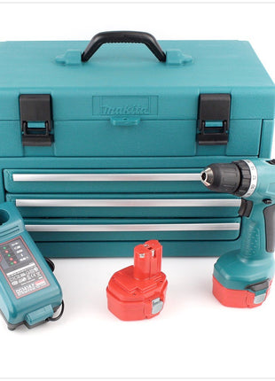 Makita 6281 14,4 V Ni-MH Akku Bohrschrauber + 2x 3 Ah Dinotech Akku inkl. 126 tlg. Werkzeug Set - Toolbrothers