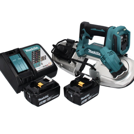 Makita DPB 183 RT cordless band saw 18 V 66 mm brushless + 2x battery 5,0 Ah + charger