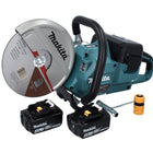 Makita DCE 090 M2X1 Cordless Brushless Disc Cutter 36 V (2x 18 V) 230 mm + Batteries 4.0 Ah - without Charger
