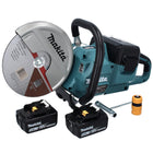 Makita DCE 090 T2X1 amoladora de corte a batería 36 V (2x 18 V) 230 mm sin escobillas + 2x batería 5,0 Ah - sin cargador