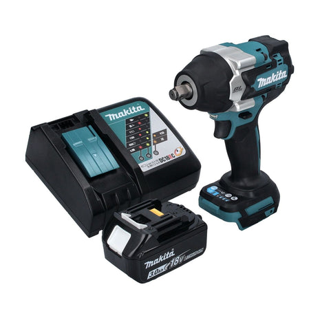 Makita DTW 700 RF1 Atornillador de impacto inalámbrico 18 V 700 Nm 1/2" XPT Brushless + 1x batería 3,0 Ah + cargador