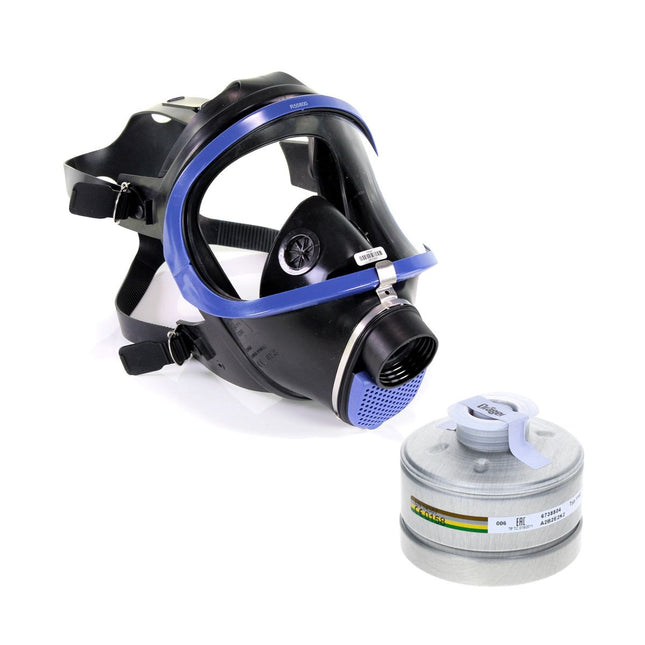 Máscara facial completa Dräger X-plore 6300 (R55800) EN 148-1 / EN 136 Clase 2 + 1x Dräger