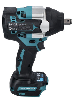 Makita DTW 700 RF akumulatorowy klucz udarowy 18 V 700 Nm 1/2" XPT bezszczotkowy + 2x akumulator 3,0 Ah + ładowarka