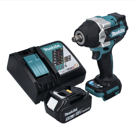 Makita DTW 700 RT1 Visseuse à chocs sans fil 18 V 700 Nm 1/2" XPT Brushless + 1x Batterie 5,0 Ah + Chargeur