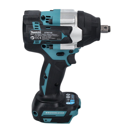 Makita DTW 700 G1 cordless impact wrench 18 V 700 Nm 1/2" XPT Brushless + 1x rechargeable battery 6.0 Ah - without charger