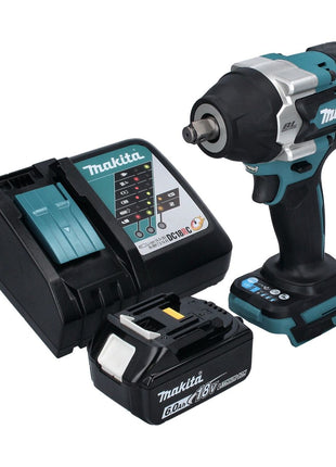 Makita DTW 700 RG1 akumulatorowy klucz udarowy 18 V 700 Nm 1/2" XPT bezszczotkowy + 1x akumulator 6,0 Ah + ładowarka