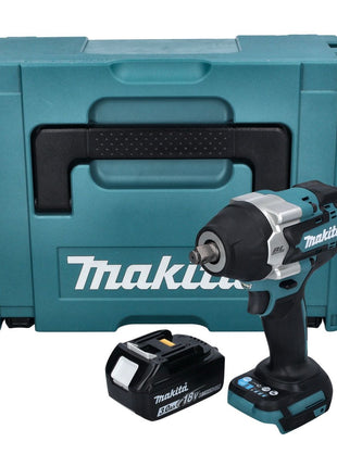 Makita DTW 700 F1J Llave de impacto a batería 18 V 700 Nm 1/2" XPT Brushless + 1x batería 3,0 Ah + Makpac - sin cargador