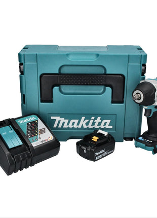 Makita DTW 700 RF1J Atornillador de impacto inalámbrico 18 V 700 Nm 1/2" XPT Brushless + 1x batería 3.0 Ah + cargador + Makpac