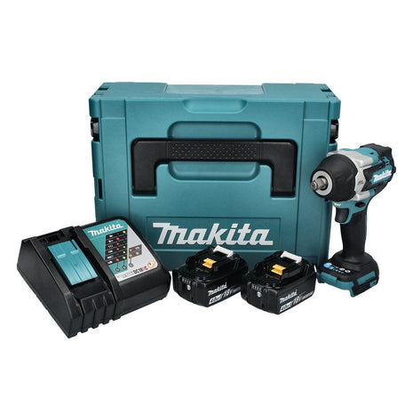 Makita DTW 700 RMJ Visseuse à choc sans fil 18 V 700 Nm 1/2'' XPT Brushless + 2x batterie 4,0 Ah + chargeur + Makpac